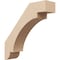 Ekena Millwork 3-inch W x 12-inch D x 12-inch H Aspen Rough Cedar Woodgrain TimberThane Knee Brace, Primed BRCUR03X12X12ASPRCPR - alternate 1